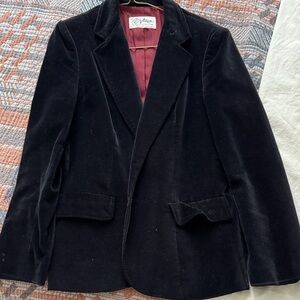 Black vintage velvet jacket